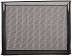 U Brands Desktop Hanging File Organizer, Black Mesh Metal, Letter Size, Steel Wire Document & Folder Organizer for Office Desk, Home, Classroom - size: Letter