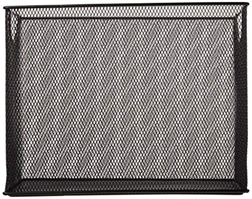 U Brands Desktop Hanging File Organizer, Black Mesh Metal, Letter Size, Steel Wire Document & Folder Organizer for Office Desk, Home, Classroom - size: Letter