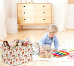 Sanjiaofeng Rectangular Kids Basket Cute Storage Bins,Mushroom Storage Basket with Handles.Clothers,Books,Kid's Gifts Bins. (Mushroom) - color: Mushroom