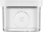 ZWILLING FRESH & SAVE CUBE Box, size S, modular & stackable container, airtight & vacuumable storage, dishwasher friendly, transparent - size: Small