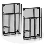 Desk Drawer Organizer, Office Drawer Divider Organizer Tray with 6 Compartments, Metal Mesh Desktop Organization and Accessories for Stationery Makeup Kitchen Toolroom School ＆ Office - size: Small-2 Pack