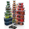 Chef's Path 72 Piece Airtight Food Storage Containers with Lids, 36 Containers and Lids, Stackable Kitchen and Pantry Canisters for Meal Prep and Food Storage - Transparent - color: Pack of 36
