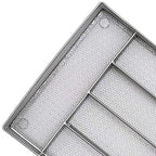 JANE EYRE Drawer Organizer, Cutlery Tray Silverware Flatware Storage Divider for Kitchen, Mesh Wire with Non-slip Foam Feet, 5 Component, Silver - color: Silver