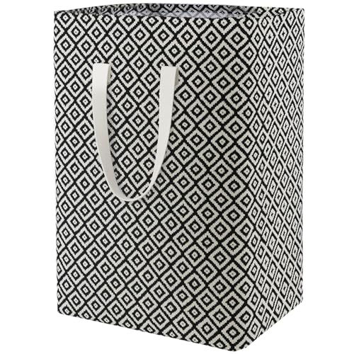 Waterproof Laundry Hamper Collapsible Laundry Basket Leather Handle Laundry Bag Large Clothes Storage Toy Organization for Bathroom Bedroom Laundryroom College Dorms (Pop-Up Laundry Hampers-004) - color: Pop-Up Laundry Hampers-004
