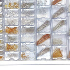 Bead Storage Solutions Elizabeth Ward Plastic See-Through Stackable 1,111 Piece Gold/Silver Assorted Costume Jewelry Findings Tray Bead Organizer - style: 1,111 PC Jewelry Findings