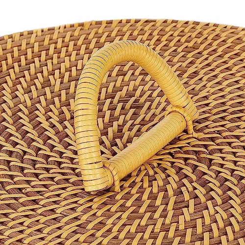 Seville Classics Premium Natural Handwoven Portable Laundry Bin Basket with Carrying Handles - color: Natural Water Hyacinth, size: Rectangular Hamper