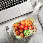 24-Piece Glass Food Storage Containers with Upgraded Snap Locking Lids,Glass Meal Prep Containers Set - Airtight Lunch Containers, Microwave, Oven, Freezer and Dishwasher,White - color: White