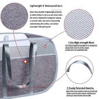 Pop-Up Laundry Basket，collapsible Mesh Laundry Hamper– With Extended Shoulder Straps, Sturdy Handles, and Premium Cationic Fabric (gray)… - color: gray
