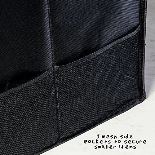 Honey-Can-Do SFT-01166 Soft Storage Chest, Black Folding Car Trunk Organizer (Pack of 6) - size: 25.5"L (Pack of 6)