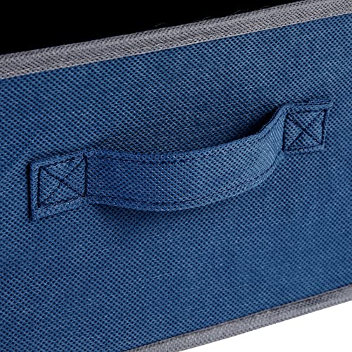 Juvale 4-Tier Tall Dresser with Drawers - 16.5 x 13 x 33 in, Navy Blue - Fabric Storage Drawers & Closet Organizer - Kids Dresser & Bedroom Storage - color: Navy Blue