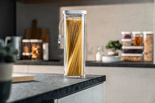 ZWILLING FRESH & SAVE CUBE Box, size 4S, modular & stackable container, airtight & vacuumable storage, dishwasher friendly, transparent - size: 4S