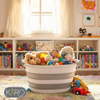 KARO DAILY - Collapsible Foldable Multi-Functional Laundry Basket – Durable & Sturdy Plastic Storage Bin, Space-Saving Organizer for Laundry, Groceries, Camping & Travel