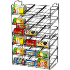 Deco Brothers Stackable Can Rack Organizer for Kitchen and Pantry, 3 Tier, Black - color: Black