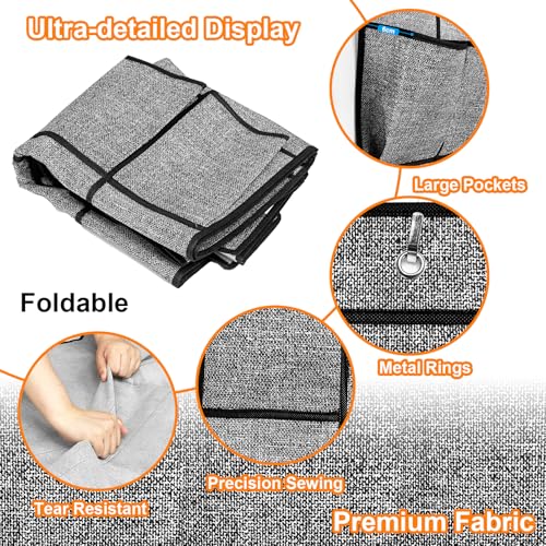 homyfort Over the Door Shoe Organizer, Hanging Shoe Rack Storage Holder with 24 Large Pockets for Closet Door, Men Women Kids Shoes, Cruise (Black) - color: Linen-like Black, size: 1 Pack 24 Pockets