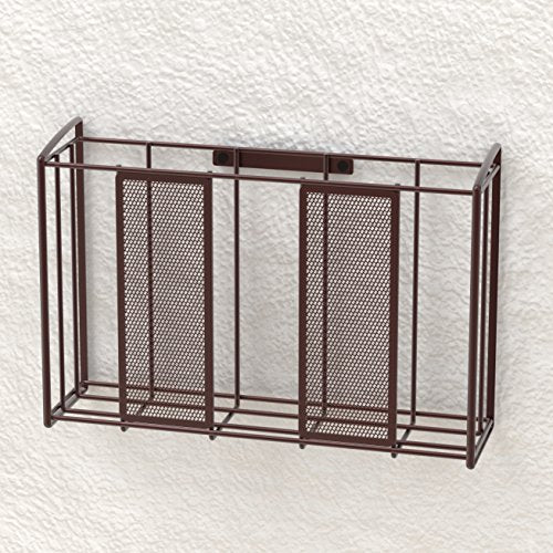 Simple Houseware Over Cabinet Door Organizer, Mesh Bronze - color: Brown