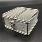 Carligo Ultrasonic Cleaner Baskets for Small Parts, Mini Mesh Basket for Steam Jewelry Cleaner Ultrasonic Machine, Stainless Steel Mesh Ball for Sonic Jewelry Cleaner Solution （4" x 4" x 2"） - size: 4" x 4" x 2"