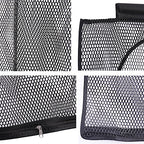ALYER Breathable Mesh Laundry Hamper,Foldable Hanging Closet Storage Basket,Portable Space Saving Dirty Clothes Bag (Black) - color: Black
