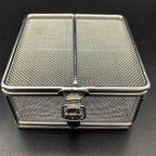 Carligo Ultrasonic Cleaner Baskets for Small Parts, Mini Mesh Basket for Steam Jewelry Cleaner Ultrasonic Machine, Stainless Steel Mesh Ball for Sonic Jewelry Cleaner Solution （4" x 4" x 2"） - size: 4" x 4" x 2"